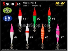 M&W Squid Jig (MX-2), F0828